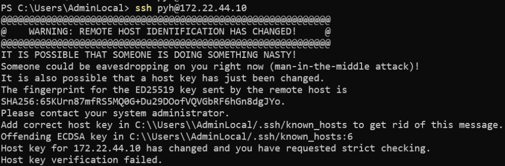 error messages
